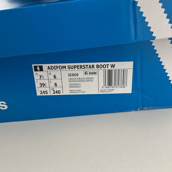 ADIFOAM SUPERSTAR Adidas rain boots worn once super comfy and cute🖤 - Picture 6 of 6